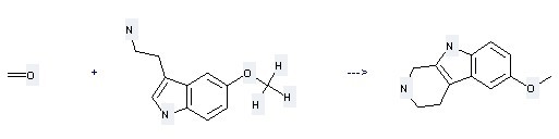 1H-Pyrido[3,4-b]indole,2,3,4,9-tetrahydro-6-methoxy-  can be prepared by 2-(5-Methoxy-indol-3-yl)-ethylamine and Formaldehyde.